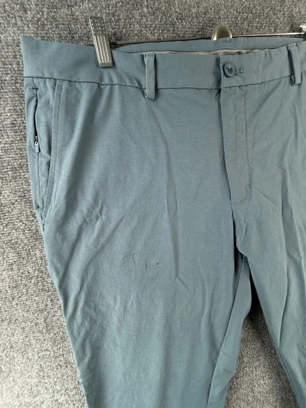 Vineyard Vines OTG Pants Performance 38x32 Men Gray Blue Stretch Zip Pockets